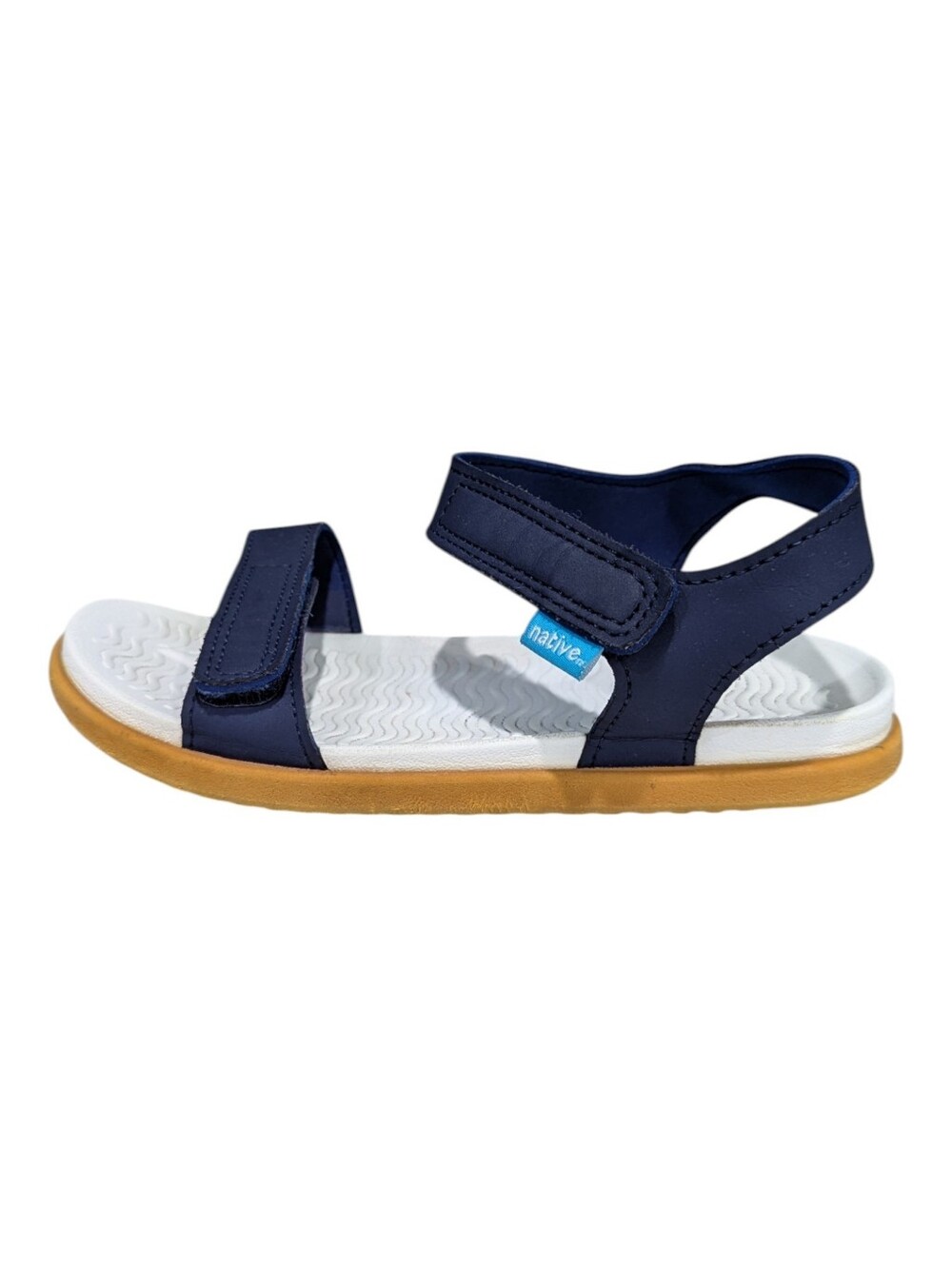 Native Shoes Kids Navy Blue Charley Charlie Sandal Summer Light Boy Girl Size 2